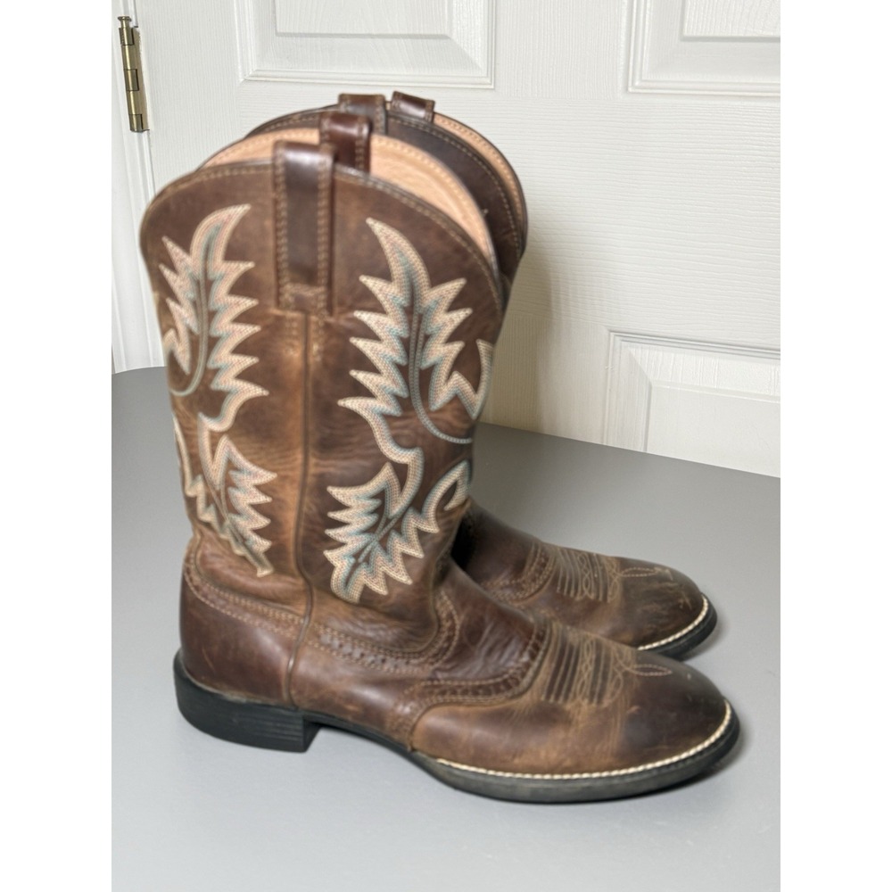 Ariat Heritage Stockman Women's 8.5B Western Cowboy Boots Driftwood Brown 29427